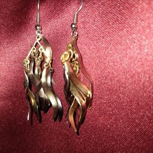 Costume Silver and gold earrings
